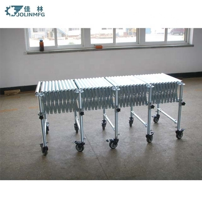 Container Heat Resistant Truck Unloading Loading Flexible Expanding Roller Conveyor For Box Carton Telescopic Conveyor