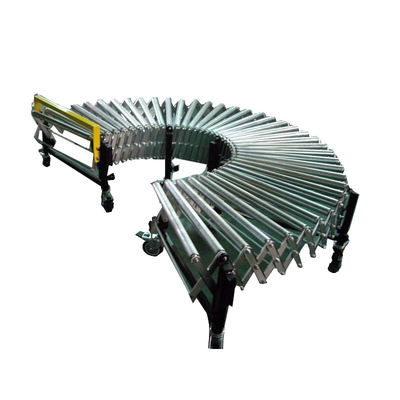 Fire Resistant Expandable Gravity Roller Conveyor Table Electric Roller Container Unloading Conveyor