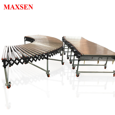 Maxsen motorizó flexible accionado/el transportador de rodillo extensible de la gravedad